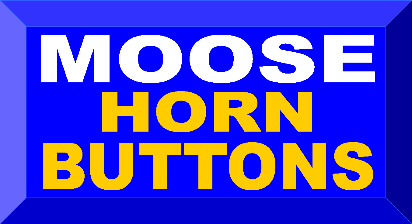 Prancing Moose Horn Buttons