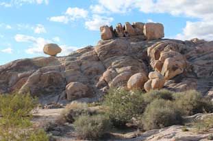 Balancing Rock. The Mojave Road.