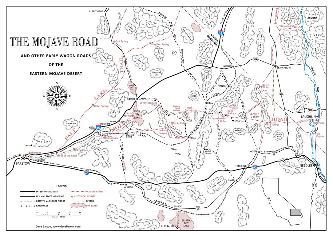 Mojave Road and Other Early Wagon Roads.