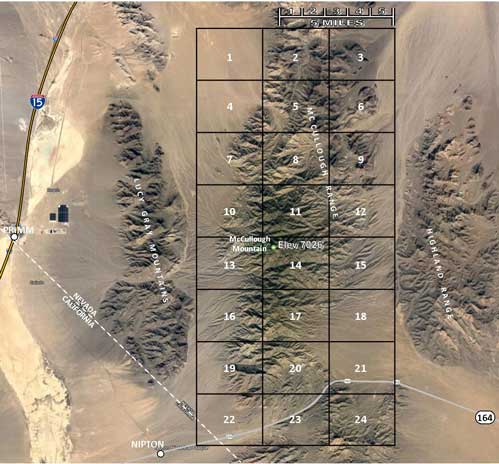 McCullough Range Trail Maps. The Mojave Road.